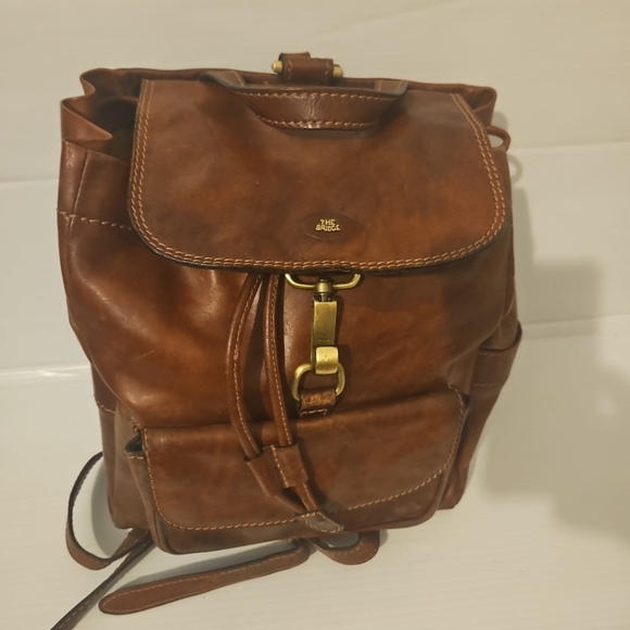 VintageThe Bridge Italy Genuine Leather Backpack - Picture 4 of 15